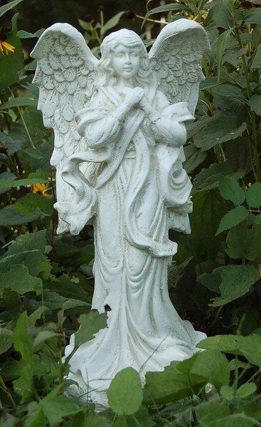 Thank Heaven Angel Garden Sculpture Heavenly Praying Statue Art